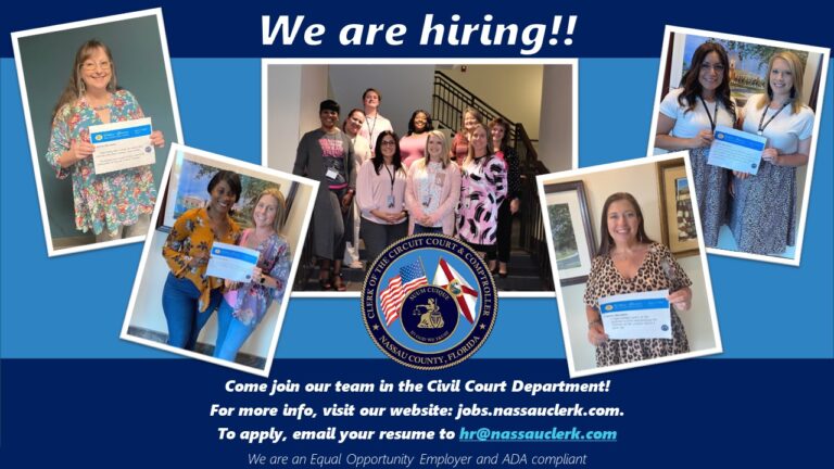 Job Opportunity at Nassau County Clerk of the Circuit Court