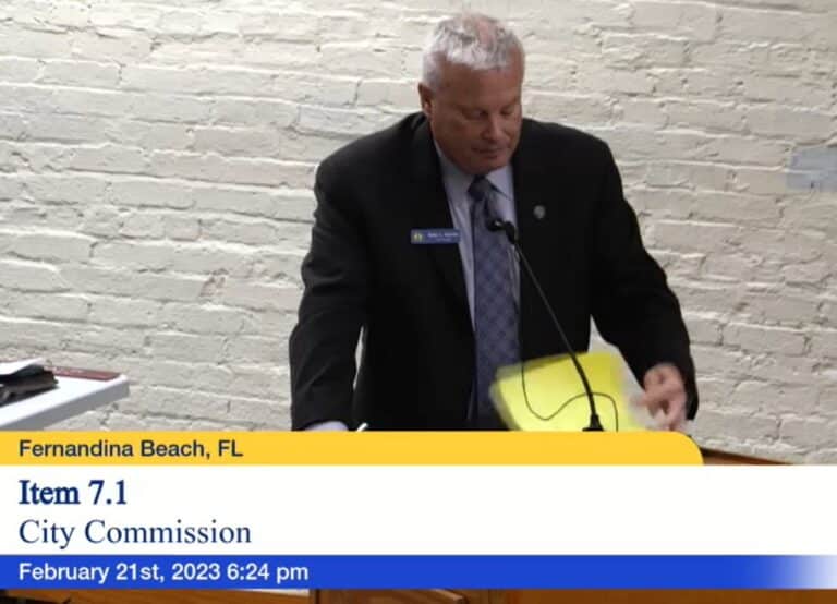 Fernandina Beach City Commission Just Voted to Terminate City Manager Dale Martin