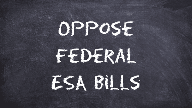 Oppose Federal ESA Bills