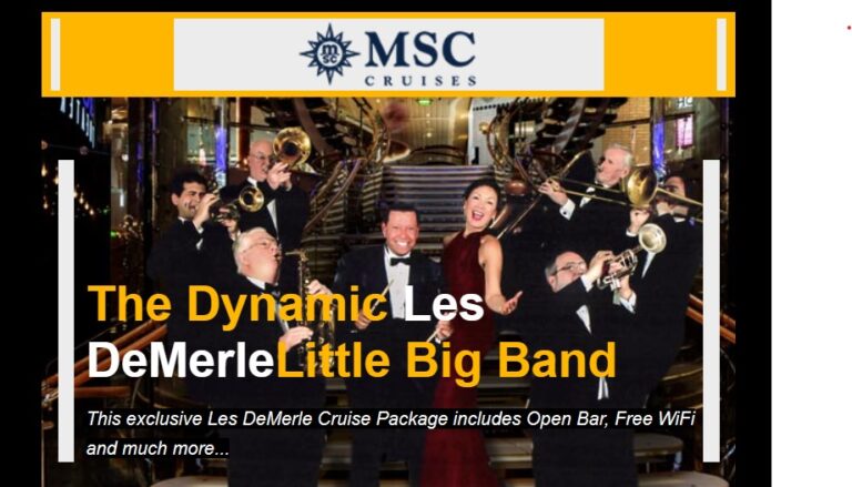 Join the Dynamic Les DeMerle Band on MSC Cruise’s Newest Ship The Seascape