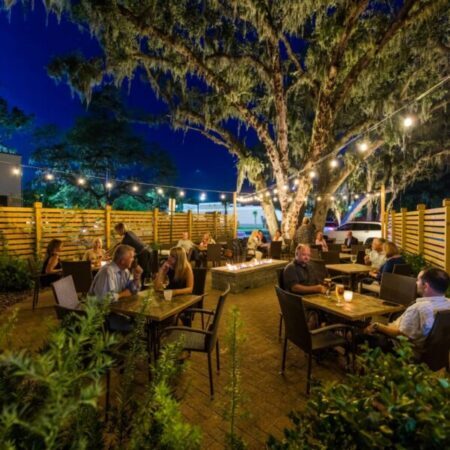 cafe restaurant scene outdoor
