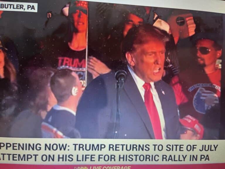 The Return Of President Donald J. Trump To Butler—Site of Assassination Attempt And His Cry To “Fight, Fight, Fight”: 100,000 Plus Show Up To Rally: