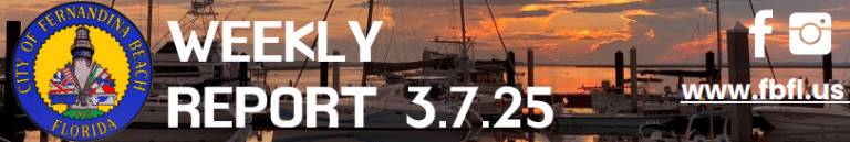 Fernandina Beach Weekly Report